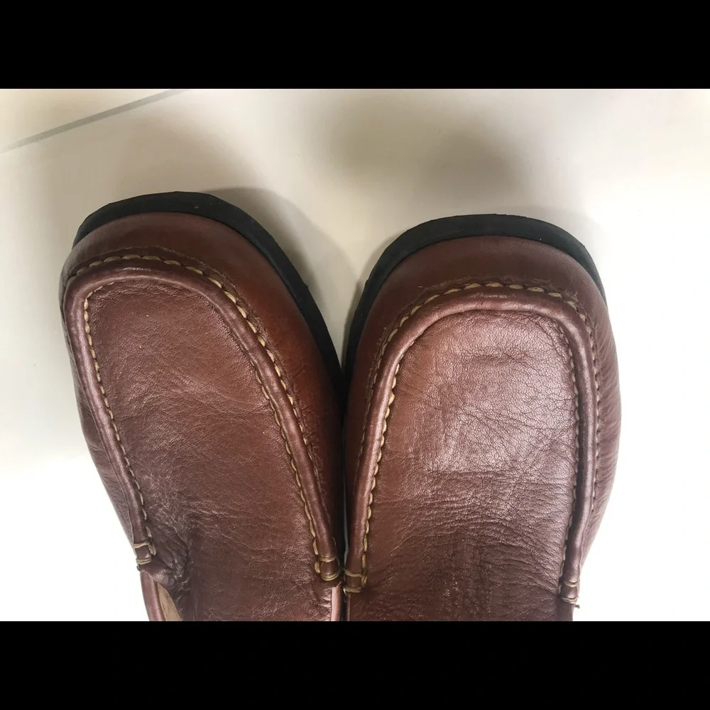 ROCKPORT‎ BROWN SLIP ON SHOES DRIVING MOCASSINS 8